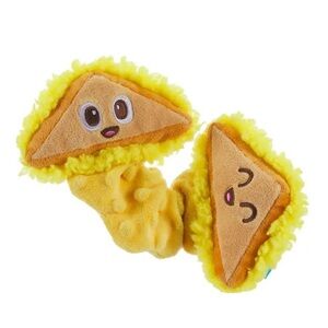 Bark Main Cheese Squeeze tug toy